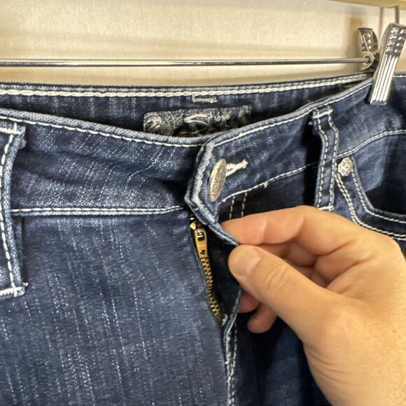 Silver Jeans Co Camden Women’s Denim Jeans Blue W32 L31 Stretch Low Rise Stretch - Picture 3 of 8